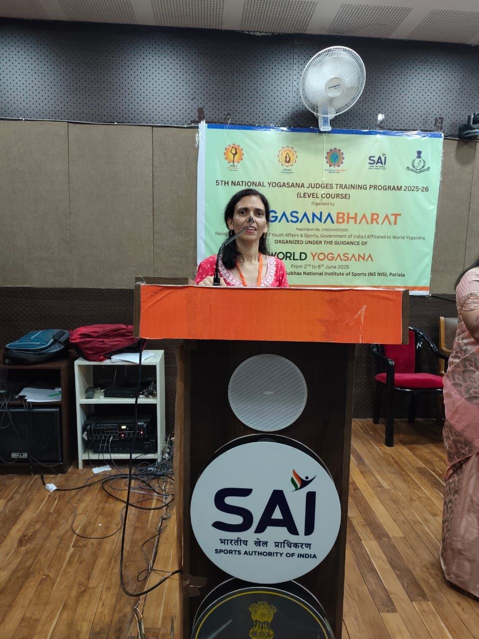 Addressing the 5th National Yogasana Judges Training Programme, Sports Authority of India